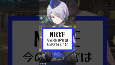 【メガニケ】今のNIKKEユーザーは知らないこと #nikke #新人vtuber #個人vtuber