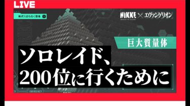 【NIKKE】ソロレイド、200位に行くために