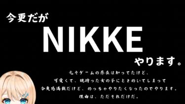 【#NIKKE/#メガニケ 】可愛い女の子が銃を持ってると聞いて。【#新人vtuber #ゲーム実況 #猫田の小屋 】